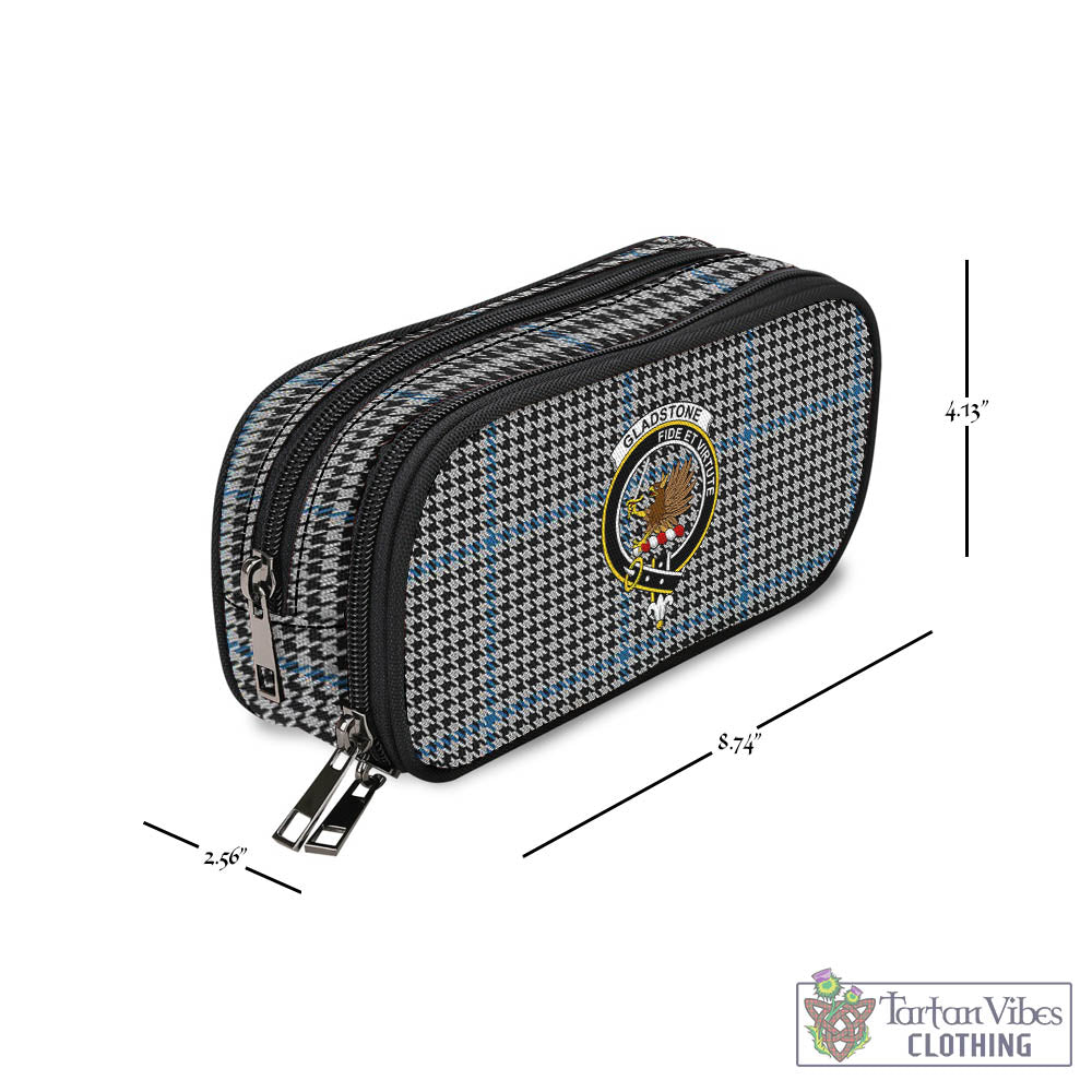 Gladstone Tartan Pen and Pencil Case with Family Crest - Tartan Vibes Clothing