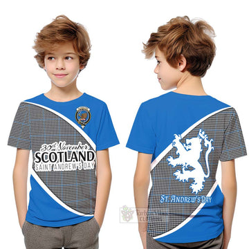 Gladstone (Gladstanes) Family Crest Tartan Kid T-Shirt Celebrate Saint Andrew's Day in Style Youth XL Size14 - Tartan Vibes Clothing
