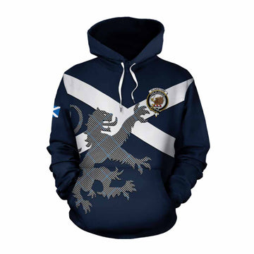 Gladstone (Gladstanes) Tartan Lion Rampant Cotton Hoodie Proudly Display Your Heritage with Alba Gu Brath and Clan Name Pullover Hoodie XS - Tartan Vibes Clothing