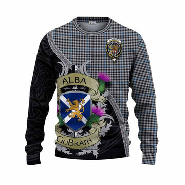 Gladstone (Gladstanes) Tartan Family Crest Knitted Sweater Lion Rampant Royal Thistle Shield Celtic Inspired Unisex - Tartan Vibes Clothing