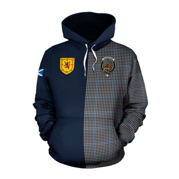Gladstone (Gladstanes) Tartan Cotton Hoodie Alba with Scottish Lion Royal Arm Half Style Pullover Hoodie XS - Tartan Vibes Clothing