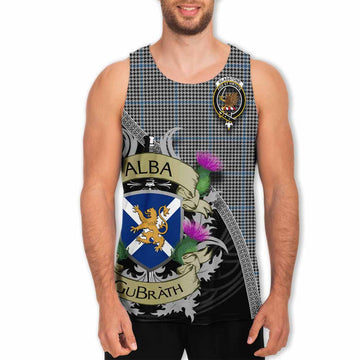 Gladstone (Gladstanes) Tartan Family Crest Men's Tank Top Lion Rampant Royal Thistle Shield Celtic Inspired Men - Tartan Vibes Clothing