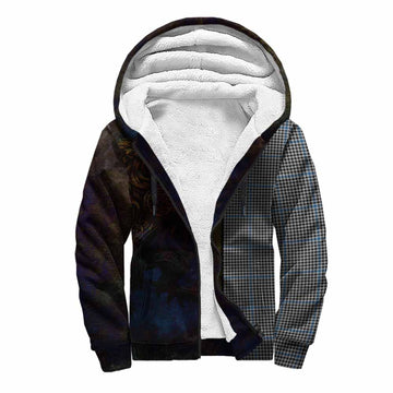 Gladstone (Gladstanes) Tartan Family Crest Sherpa Hoodie Alba Gu Brath Be Brave Lion Ancient Style Unisex S - Tartan Vibes Clothing