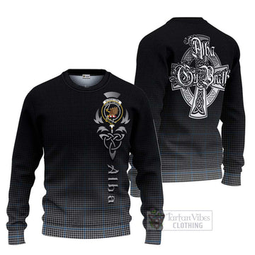 Gladstone (Gladstanes) Tartan Ugly Sweater Featuring Alba Gu Brath Family Crest Celtic Inspired Unisex - Tartan Vibes Clothing