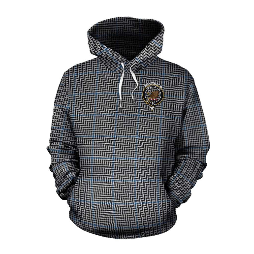 Gladstone (Gladstanes) Tartan Cotton Hoodie with Family Crest Celtic Skull Style Pullover Hoodie XS - Tartan Vibes Clothing
