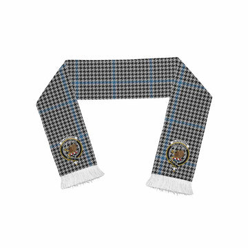 Tartan Vibes Clothing Gladstone (Gladstanes) Tartan Ruffneck Scarf with Family Crest