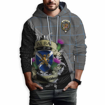 Gladstone (Gladstanes) Tartan Family Crest Hoodie Lion Rampant Royal Thistle Shield Celtic Inspired Pullover Hoodie - Tartan Vibes Clothing