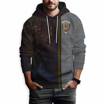 Gladstone (Gladstanes) Tartan Family Crest Hoodie Alba Gu Brath Be Brave Lion Ancient Style Pullover Hoodie - Tartan Vibes Clothing