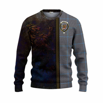 Gladstone (Gladstanes) Tartan Family Crest Knitted Sweater Alba Gu Brath Be Brave Lion Ancient Style Unisex - Tartan Vibes Clothing