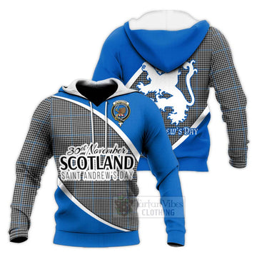 Gladstone (Gladstanes) Family Crest Tartan Knitted Hoodie Celebrate Saint Andrew's Day in Style Unisex Knitted Pullover Hoodie - Tartan Vibes Clothing