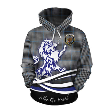 Gladstone (Gladstanes) Tartan Cotton Hoodie with Alba Gu Brath Regal Lion Emblem Pullover Hoodie XS - Tartan Vibes Clothing