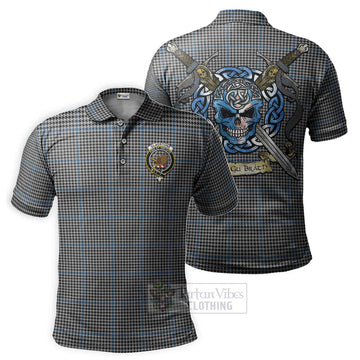 Gladstone (Gladstanes) Tartan Polo Shirt with Family Crest Celtic Skull Style Kid - Tartan Vibes Clothing