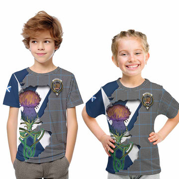 Gladstone (Gladstanes) Tartan Family Crest Kid T-Shirt Scottish Thistle Celtic Inspired Youth XL Size14 - Tartan Vibes Clothing
