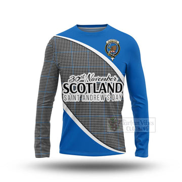 Gladstone (Gladstanes) Family Crest Tartan Long Sleeve T-Shirt Celebrate Saint Andrew's Day in Style Unisex - Tartan Vibes Clothing