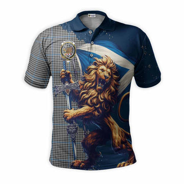 Gladstone (Gladstanes) Tartan Family Crest Men's Polo Shirt with Scottish Majestic Lion Kid - Tartan Vibes Clothing