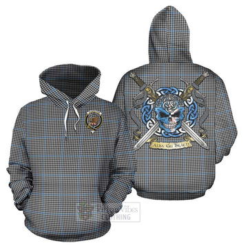 Gladstone (Gladstanes) Tartan Hoodie with Family Crest Celtic Skull Style Zip Hoodie - Tartan Vibes Clothing
