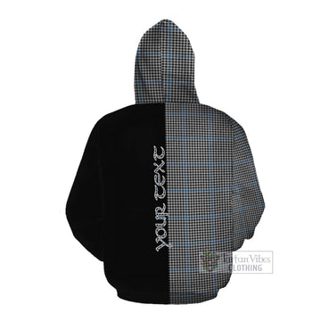 Gladstone (Gladstanes) Tartan Cotton Hoodie with Family Crest and Half Of Me Style Pullover Hoodie - Tartan Vibes Clothing