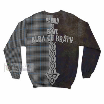 Gladstone (Gladstanes) Tartan Family Crest Sweatshirt Alba Gu Brath Be Brave Lion Ancient Style - Tartan Vibes Clothing