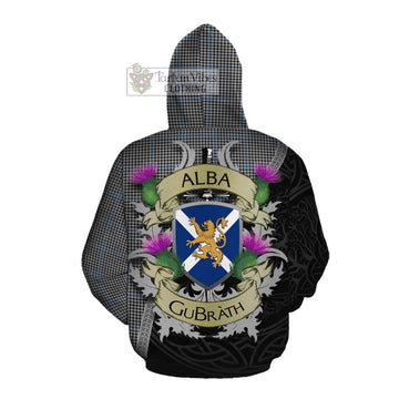 Gladstone (Gladstanes) Tartan Family Crest Cotton Hoodie Lion Rampant Royal Thistle Shield Celtic Inspired Pullover Hoodie - Tartan Vibes Clothing