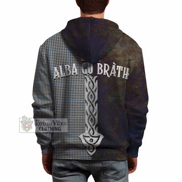 Gladstone (Gladstanes) Tartan Family Crest Hoodie Alba Gu Brath Be Brave Lion Ancient Style - Tartan Vibes Clothing