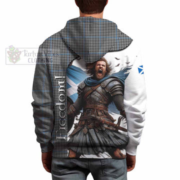 Tartan Vibes Clothing Gladstone (Gladstanes) Crest Tartan Hoodie Inspired by the Freedom of Scottish Warrior