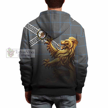 Gladstone (Gladstanes) Crest Tartan Hoodie with Golden Lion Emblem Celtic Style - Tartan Vibes Clothing