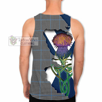 Gladstone (Gladstanes) Tartan Family Crest Men's Tank Top Scottish Thistle Celtic Inspired - Tartan Vibes Clothing