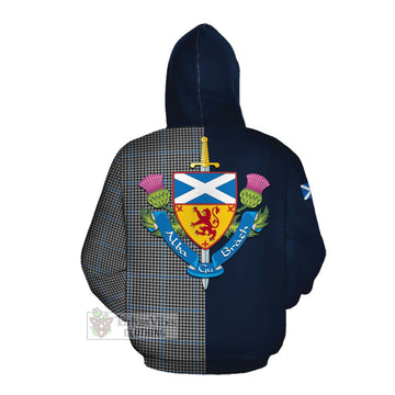 Gladstone (Gladstanes) Tartan Cotton Hoodie Alba with Scottish Lion Royal Arm Half Style Pullover Hoodie - Tartan Vibes Clothing