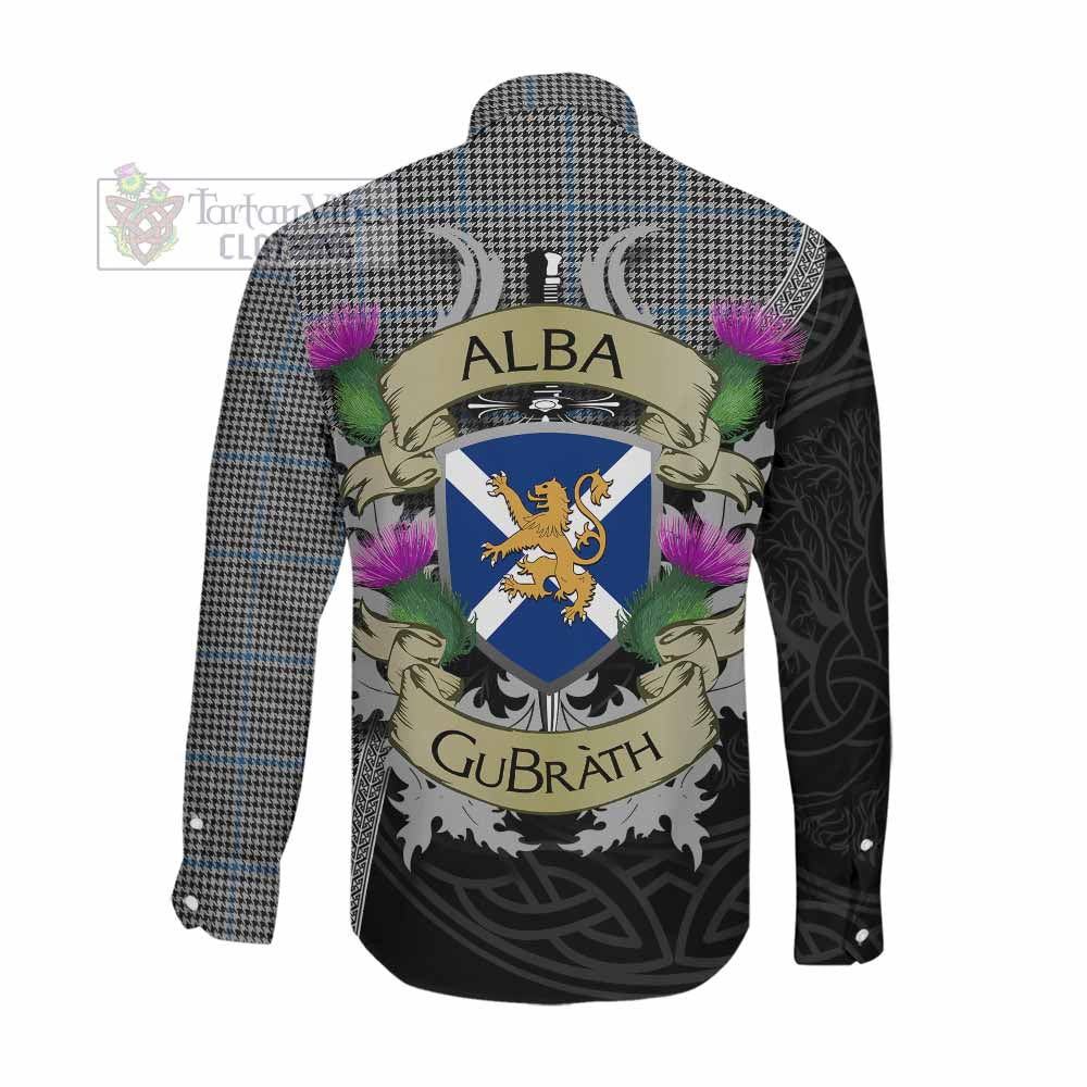 Gladstone (Gladstanes) Tartan Family Crest Long Sleeve Button Shirt Lion Rampant Royal Thistle Shield Celtic Inspired Men's Shirt - Tartan Vibes Clothing