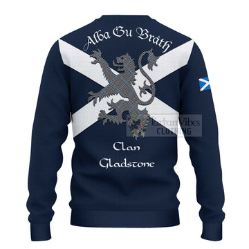 Gladstone (Gladstanes) Tartan Lion Rampant Ugly Sweater Proudly Display Your Heritage with Alba Gu Brath and Clan Name - Tartan Vibes Clothing