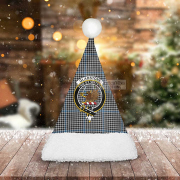 Gladstone (Gladstanes) Tartan Christmas Santa Hats with Family Crest - Tartan Vibes Clothing