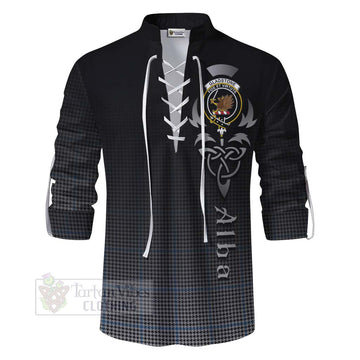 Gladstone (Gladstanes) Tartan Ghillie Kilt Shirt Featuring Alba Gu Brath Family Crest Celtic Inspired - Tartan Vibes Clothing