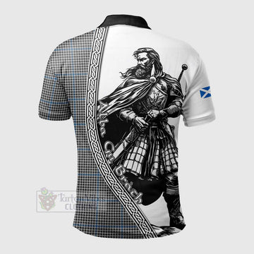 Gladstone (Gladstanes) Tartan Clan Crest Polo Shirt with Highlander Warrior Celtic Style - Tartan Vibes Clothing