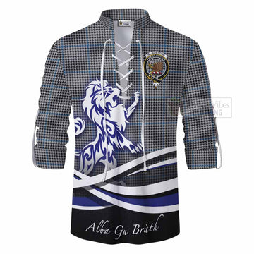Gladstone (Gladstanes) Tartan Ghillie Kilt Shirt with Alba Gu Brath Regal Lion Emblem - Tartan Vibes Clothing