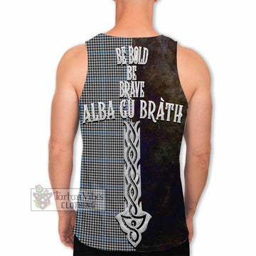 Gladstone (Gladstanes) Tartan Family Crest Men's Tank Top Alba Gu Brath Be Brave Lion Ancient Style - Tartan Vibes Clothing