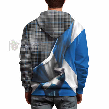 Tartan Vibes Clothing Gladstone (Gladstanes) Tartan Hoodie with Family Crest Scotland Patriotic Style