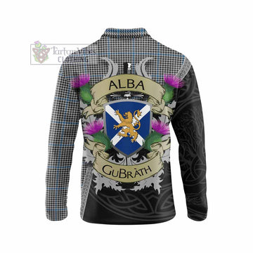 Gladstone (Gladstanes) Tartan Family Crest Long Sleeve Polo Shirt Lion Rampant Royal Thistle Shield Celtic Inspired - Tartan Vibes Clothing