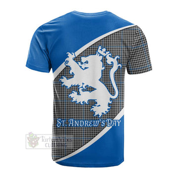 Gladstone (Gladstanes) Family Crest Tartan Cotton T-shirt Celebrate Saint Andrew's Day in Style Men's Shirt - Tartan Vibes Clothing