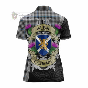 Gladstone (Gladstanes) Tartan Family Crest Women's Polo Shirt Lion Rampant Royal Thistle Shield Celtic Inspired - Tartan Vibes Clothing