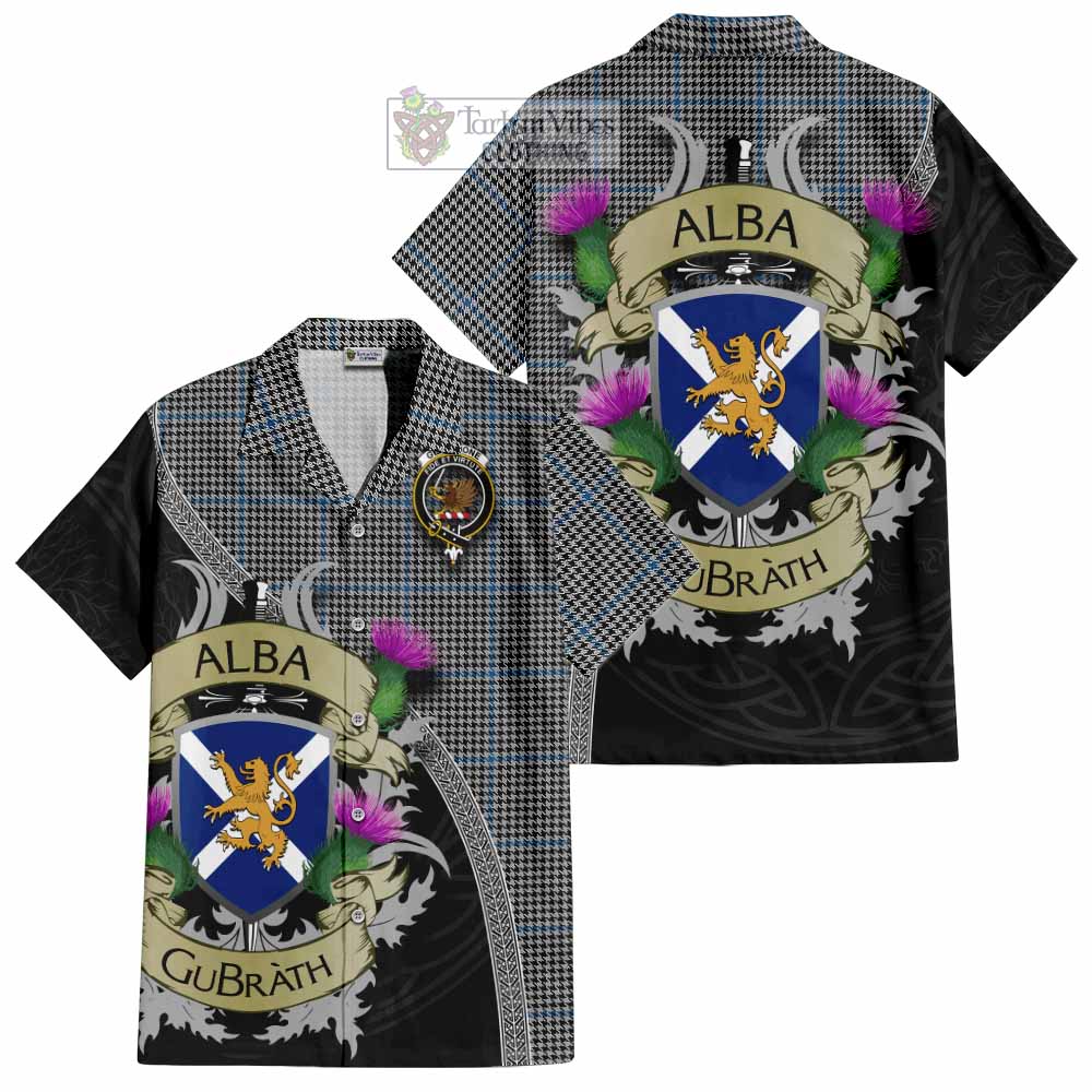 Gladstone (Gladstanes) Tartan Family Crest Hawaiian Shirt Lion Rampant Royal Thistle Shield Celtic Inspired - Tartan Vibes Clothing