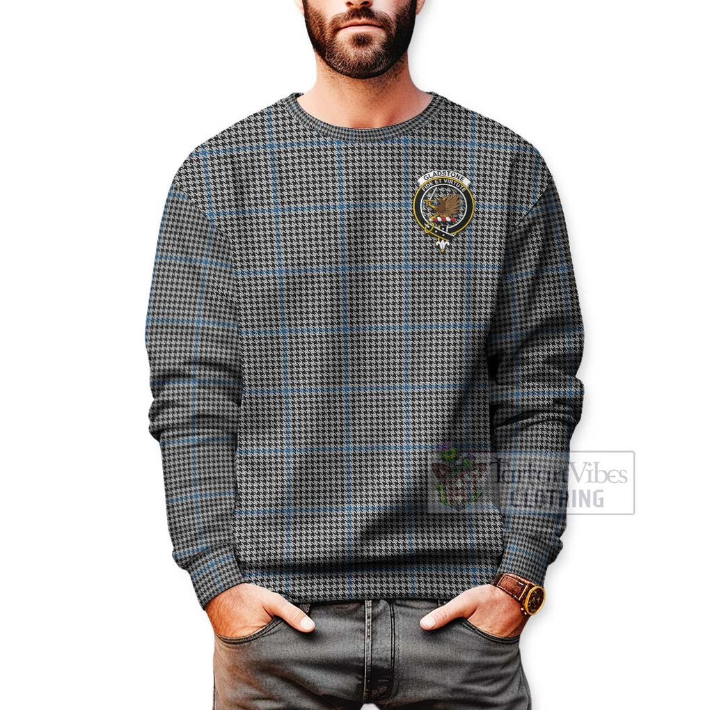 Gladstone (Gladstanes) Tartan Sweatshirt with Family Crest Celtic Skull Style - Tartan Vibes Clothing