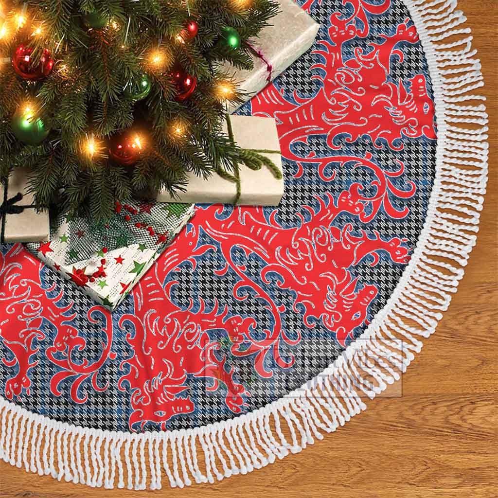 Gladstone (Gladstanes) Tartan Christmas Tree Skirt Lion Rampant Style - Tartan Vibes Clothing