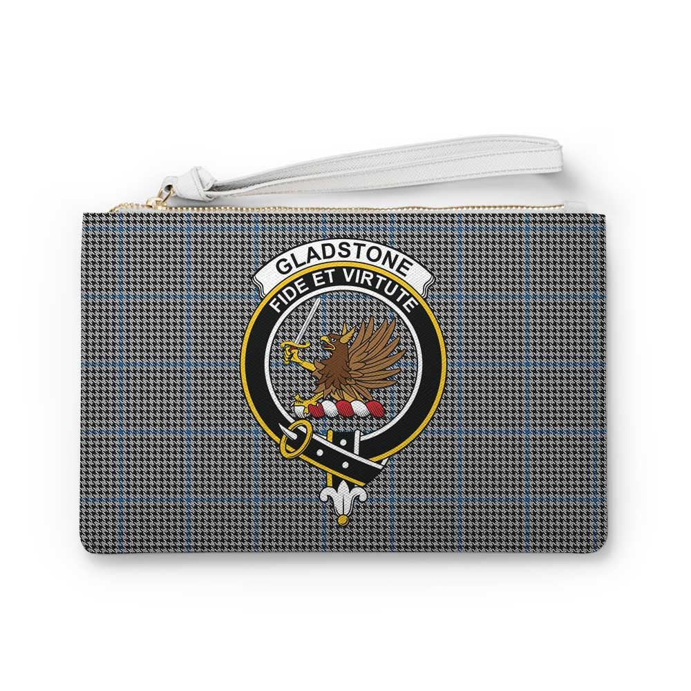 Tartan Vibes Clothing Gladstone (Gladstanes) Family Crest Tartan Clutch Bag
