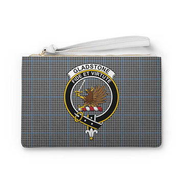 Tartan Vibes Clothing Gladstone (Gladstanes) Family Crest Tartan Clutch Bag