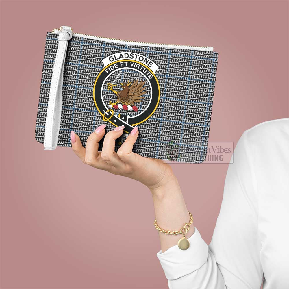 Tartan Vibes Clothing Gladstone (Gladstanes) Family Crest Tartan Clutch Bag