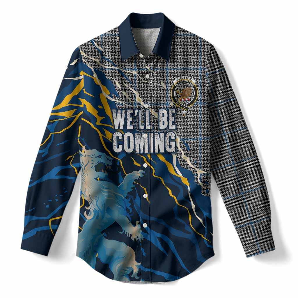 Gladstone (Gladstanes) Scotland Tartan Women Casual Shirt WC2026 Football - We'll Be Coming