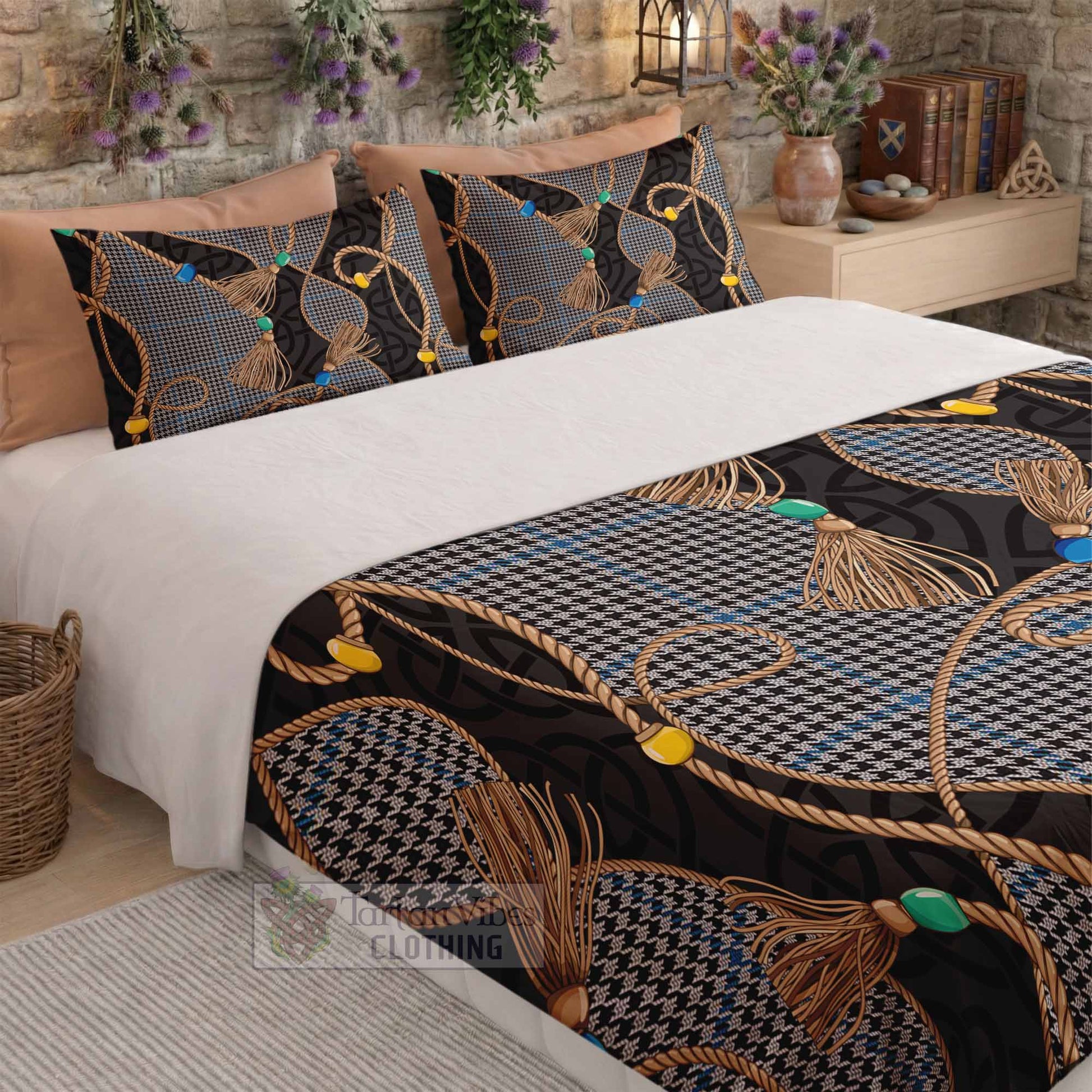 Gladstone (Gladstanes) Scottish Tartan Twisted Ropes Stylized Bedding Set - Tartan Vibes Clothing