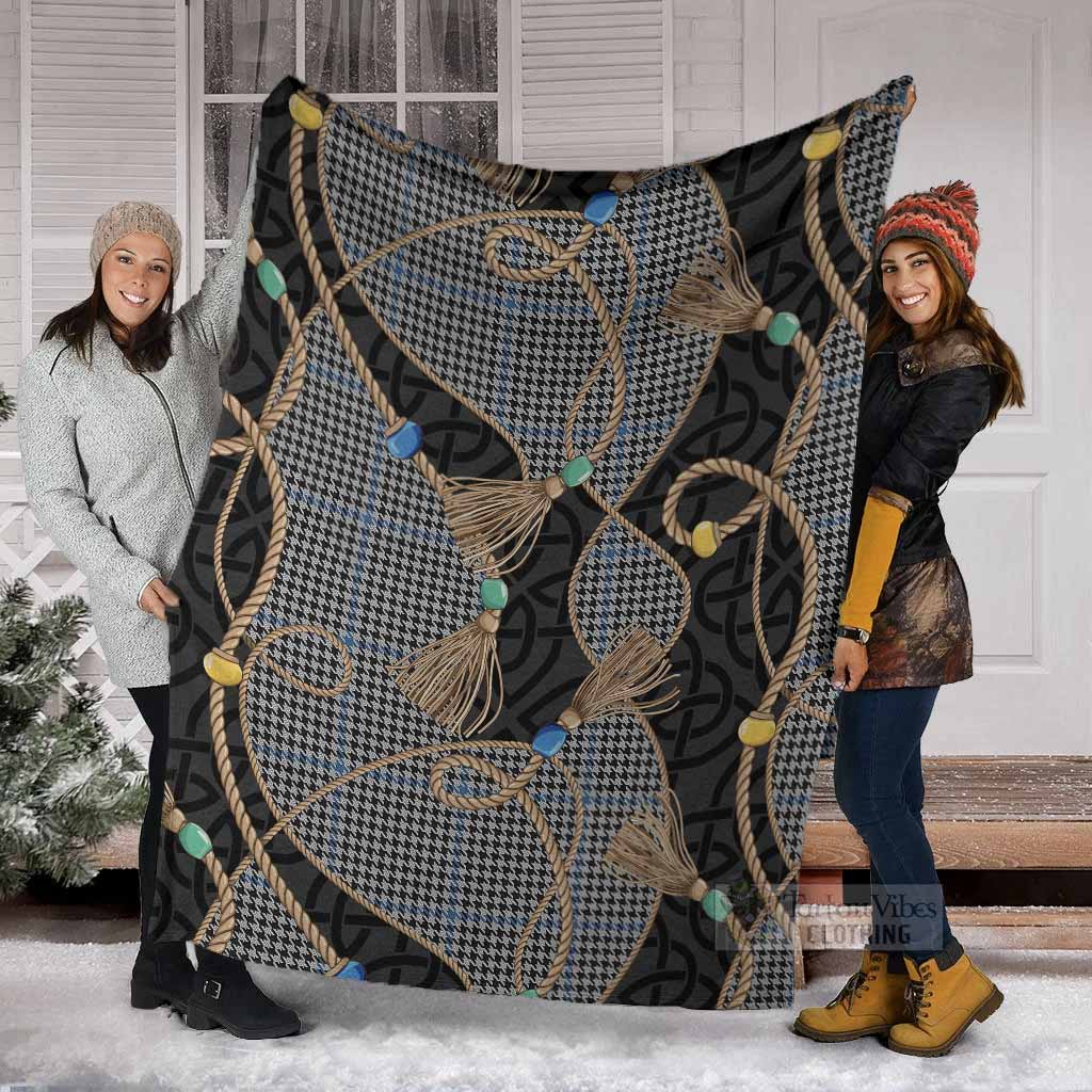 Gladstone (Gladstanes) Scottish Tartan Twisted Ropes Stylized Blanket - Tartan Vibes Clothing