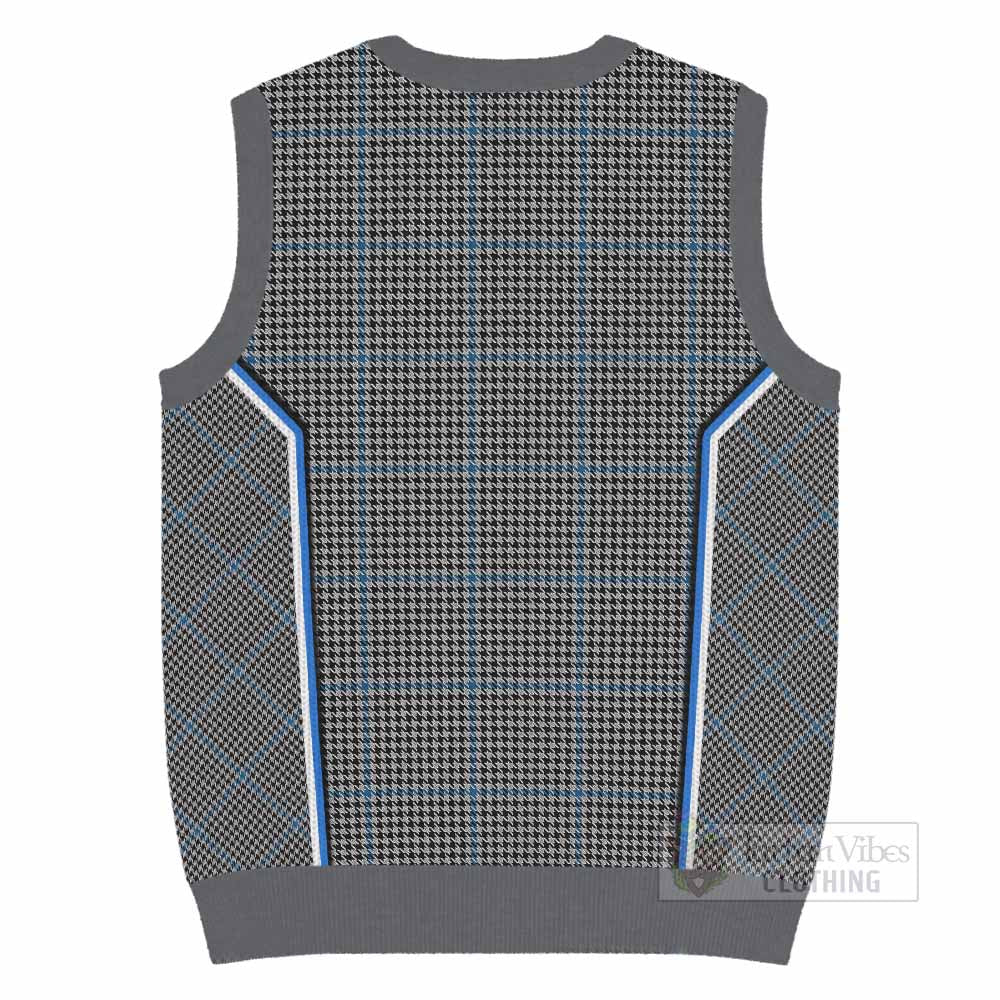 Gladstone (Gladstanes) Tartan Crest Knitted V-Neck Vest Scotland Coat of Arm Flag Style - Tartan Vibes Clothing