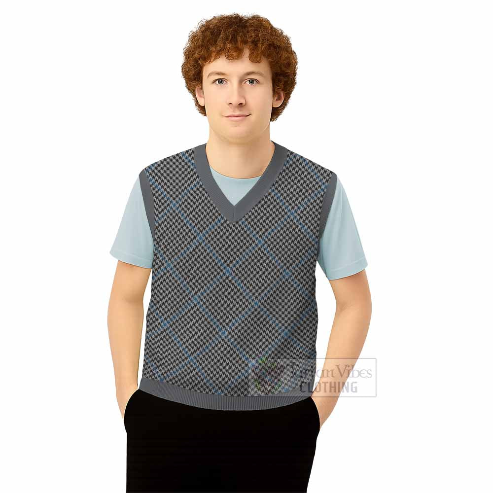 Gladstone (Gladstanes) Tartan  Knitted V-Neck Vest Cross Style